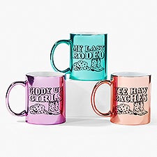 Western Wedding Personalized 11oz Metallic Mug - 54675