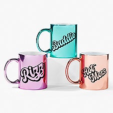Retro Phrase Personalized 11oz Metallic Mug - 54676