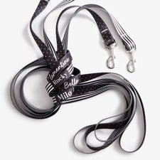 Black  White Personalized Dog Leashes  - 54694
