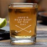Best Shot Of The Day Personalized Golf Shot Glass - 5479