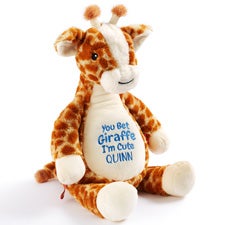 You Bet Embroidered Plush Giraffe  - 54855