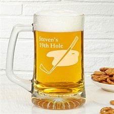 Golf Club Personalized Glass Beer Mug - 5488