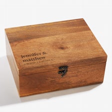 From This Day Forward Personalized Wood Keepsake Box  - 54954