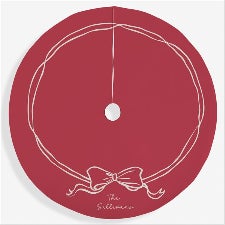 Christmas Bow Personalized Tree Skirt  - 54971