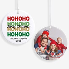 Festive Phrases Personalized Christmas Ornament - 55042