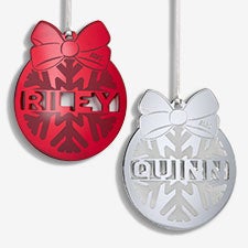 Mirrored Snowflake Personalized Acrylic Ornament  - 55043