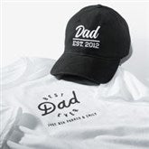 Best Dad Ever Personalized Hat  Shirt Gift Set - 55070