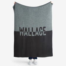 Twofold Name 50x60 Knit Blanket  - 55159D