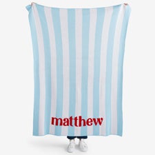 Vertical Charm Personalized 50x60 Knit Blanket  - 55165D