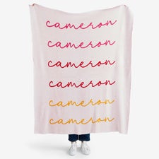 Handwritten Harmony Personalized 50x60 Knit Blanket  - 55170D