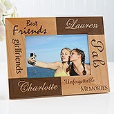 Personalized Best Friends Wooden Picture Frames - Engraved Free - 5518