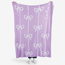 Streaming Ribbons Personalized 50x60 Knit Blanket  - 55187D