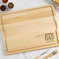 Amazing Dad Personalized Hardwood Cutting Board  - 55229