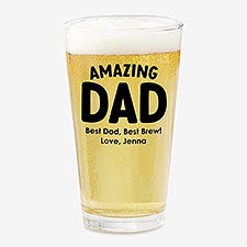 Amazing Dad Personalized Pint Beer Glass  - 55231