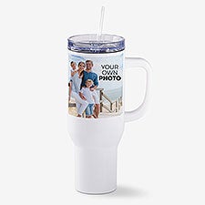 Your Own Photo Personalized White 40 oz. Tumbler - 55233