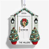 Merry Welcome Personalized Front Door Ornament  - 55243