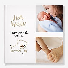 Hello World Personalized Baby Photo Book - 55270D