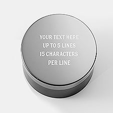 Your Message Gunmetal and Acacia Wood Keepsake Box - 55273