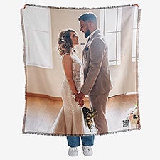 Photo Personalized Photo Blanket with Video QR Code - 55318