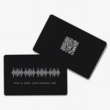 SOUNDWAVES Personalized Metal Wallet Card  - 55329