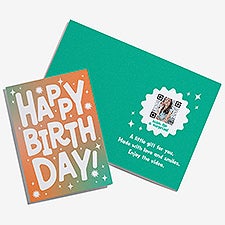 Birthday Personalized Greeting Card with Video QR Code - 55332