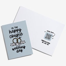 Wedding Personalized Greeting Card with Audio QR Code - 55336