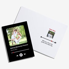 Anniversary Personalized Greeting Card with Audio QR Code - 55338