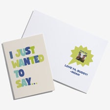 Friendship For Him Personalized Greeting Card with Video QR Code - 55341