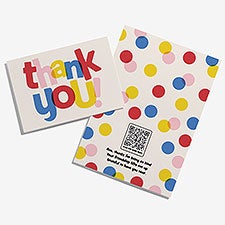 Thank You Personalized Greeting Card with Audio QR Code - 55346