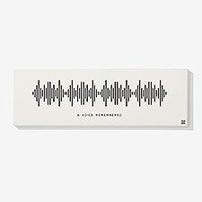 SOUNDWAVES Personalized Wedding Canvas Print - 55349