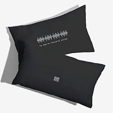 SOUNDWAVES Personalized Lumbar Throw Pillow - 55357