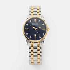 Personalized Logo Bulova Two-Tone Diamond Watch - 55476