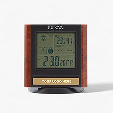 Personalized Logo Bulova Forecaster Digital Clock - 55479