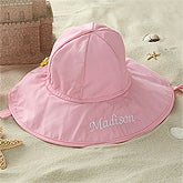 Personalized Pink Sun Hat for Baby Girls - 5550