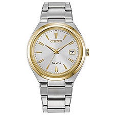 Personalized Logo Citizen Eco Drive 35mm Two-Tone Watch - 55505