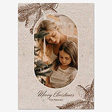 Boughs of Joy Holiday Personalized Photo Card - 55536D