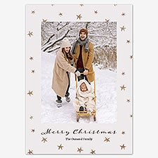 Starlit Splendor Holiday Personalized Photo Card  - 55537D