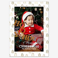 Christmas Delight Holiday Personalized Photo Card  - 55539D