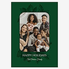 Evergreen Embraces Holiday Personalized Photo Card  - 55540D