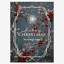 Christmas Branches Personalized Holiday Card - 55577D