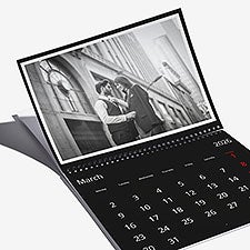 Classic Black Photo Personalized Wall Calendar - 55624D