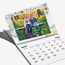 Sunny Mosaic Photo Personalized Wall Calendar - 55629D
