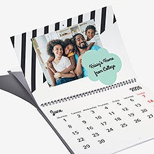 Graphic Shapes Photo Personalized Wall Calendar - 55630D