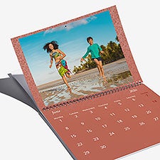 Delicate Floral Photo Personalized Wall Calendar - 55632D