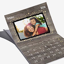 Rustic Whimsy Photo Personalized Wall Calendar - 55633D