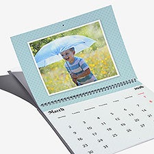 Colorful Patterns Photo Personalized Wall Calendar - 55636D