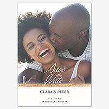 Golden Moments Save the Date Personalized Card - 55655D