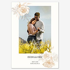 Flowers of Affection Save the Date Personalized Card - 55657D