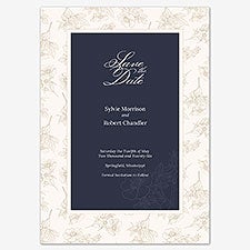 Botanical Beauty Save the Date Personalized Card - 55661D