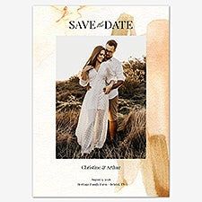 Gilded Romance Save the Date Personalized Card - 55669D